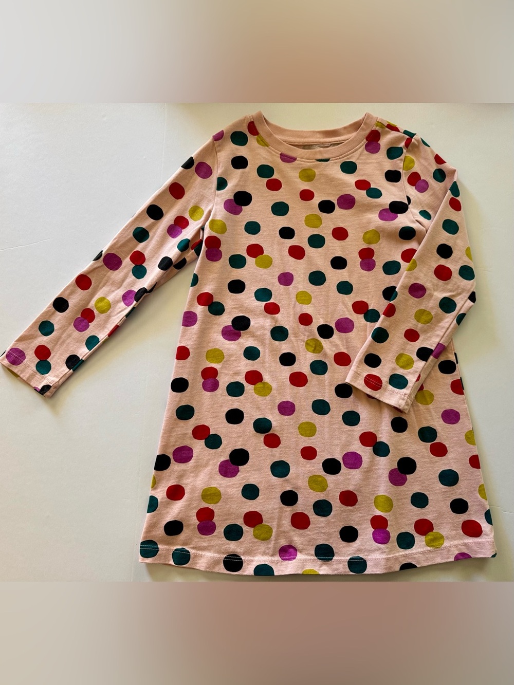 Girl Hanna andersson size 5 NWOT pink polka dot dress